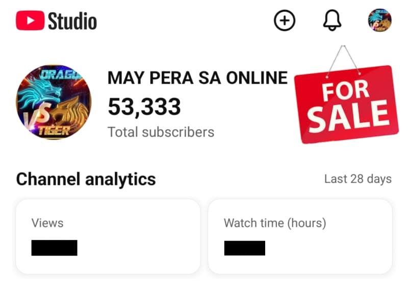 YouTube Channel (MAY PERA SA ONLINE)