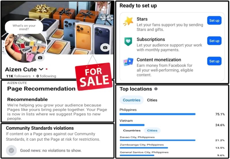 Facebook Page (Aizen Cute)