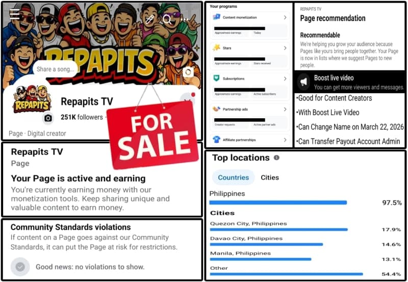 Facebook Page (Repapits TV)