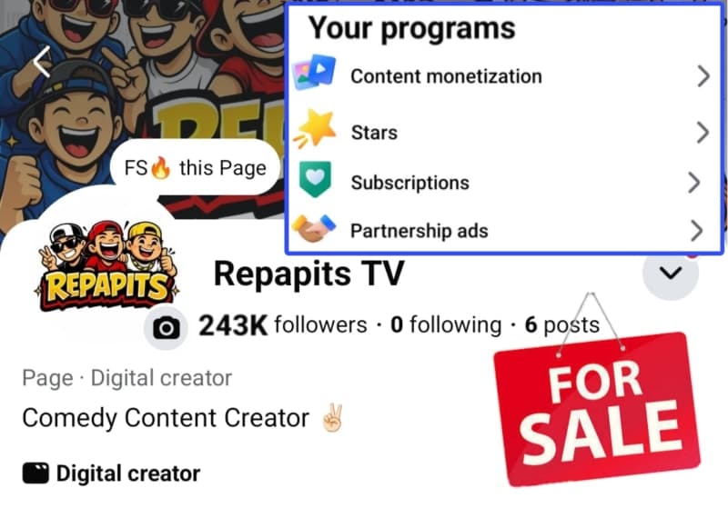 Facebook Page (Repapits TV)